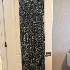 INC International Concepts Maxi Black and White Dress